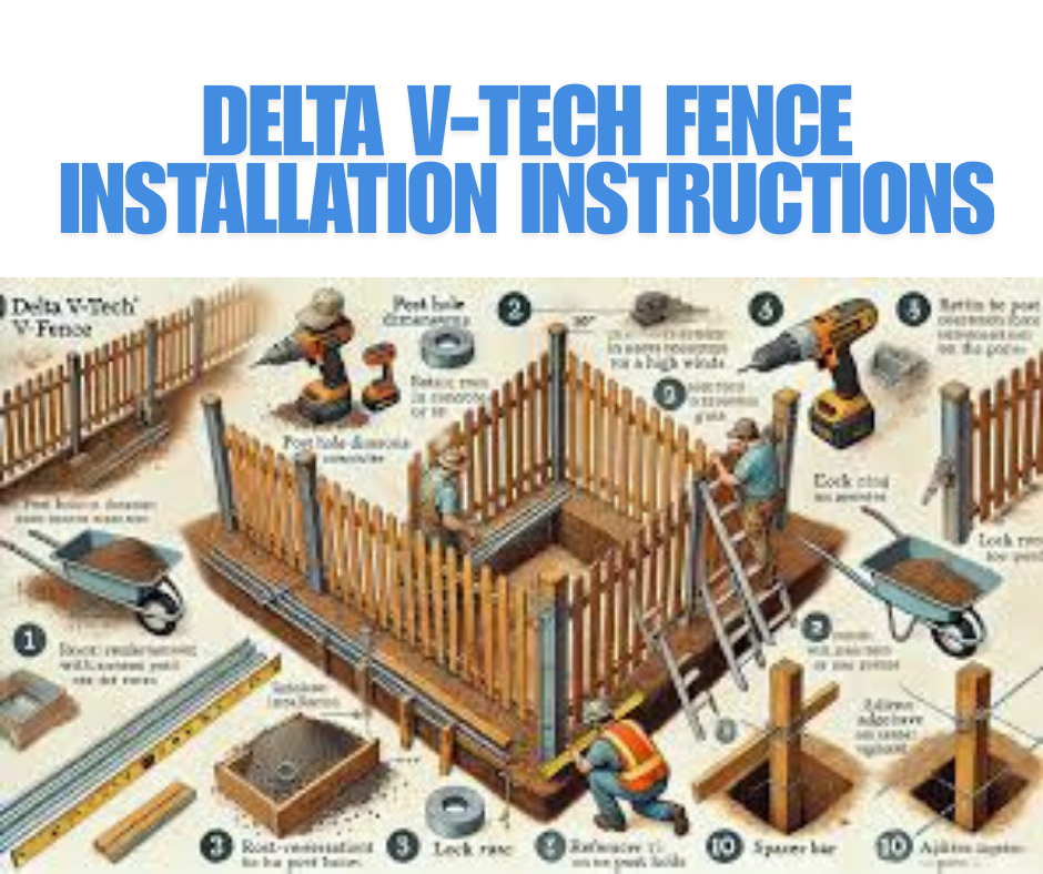 delta v-tech fence installation instructions